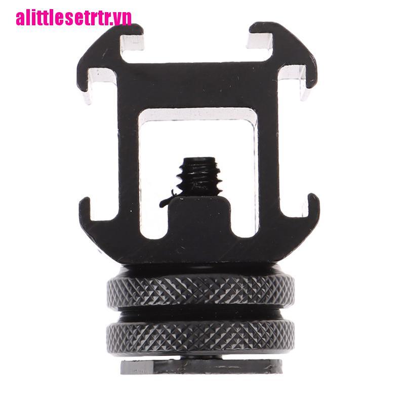 【mulinhe】Three Head Extend Port Connect Microphone On Camera Mount Hot Shoe Ba