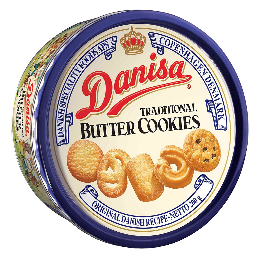Bánh quy bơ Danisa 200g/454g/681g/908g hộp thiếc