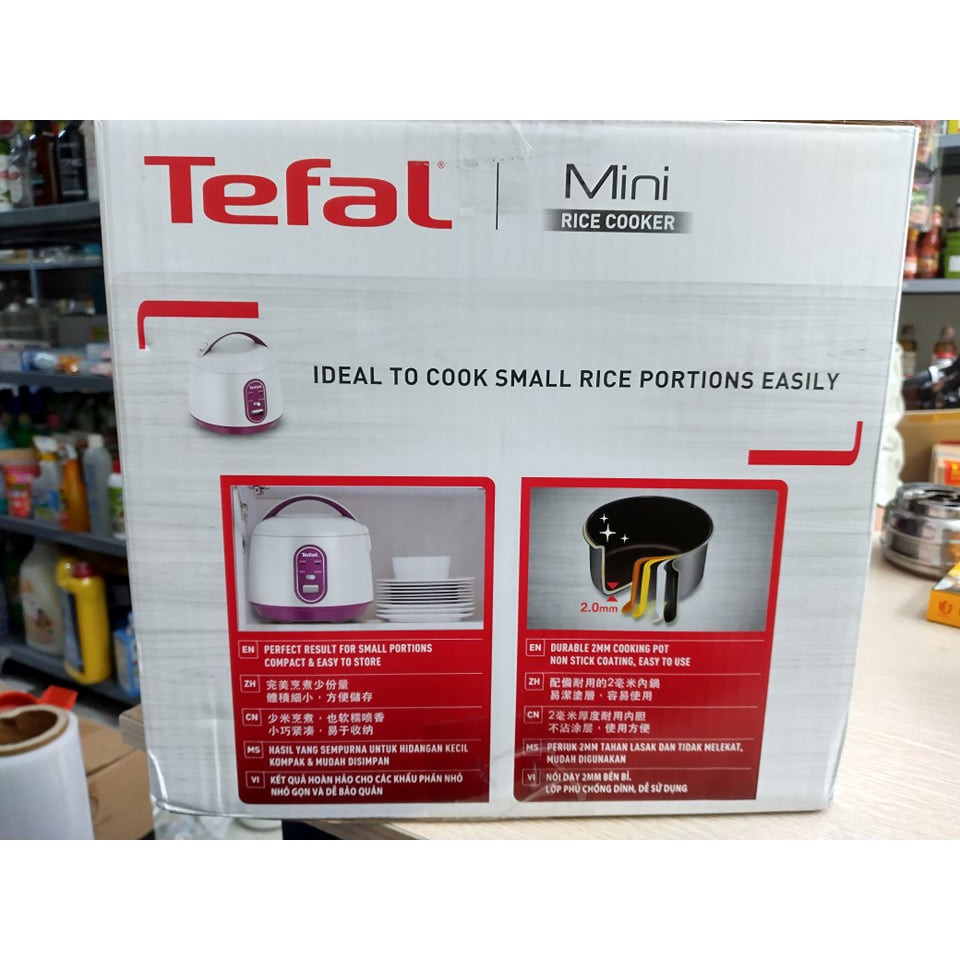 Nồi cơm điện cơ mini Tefal RK224168 - 0.7L, 300W - Hàng chính hãng- sự lựa chọn hoàn hảo cho gia đình ít người.