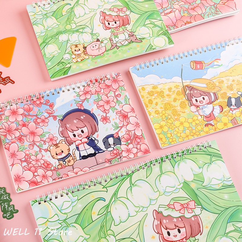 Giấy chiết lưu trữ washi tape/sticker  dành cho sổ còng  Sticker Collect Book Sách Sưu Tập Hình Dán  Giấy Phát Hành A5 A4 (Không có nhãn dán, trang trống bên trong)