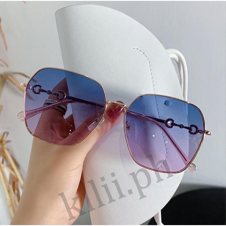 Kính Mát Gọng Kim Loại Chống Tia UV400 Thời Trang Cho Nữ