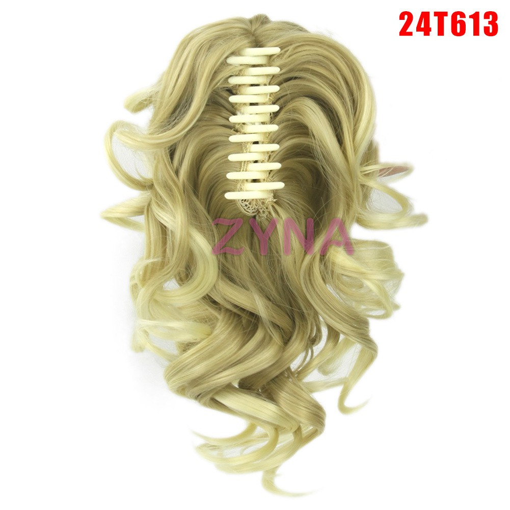 Ready Stock Claw Thick Wavy Wig Curly Long Layered Ponytail Wig Clip On Hair Extension &VN