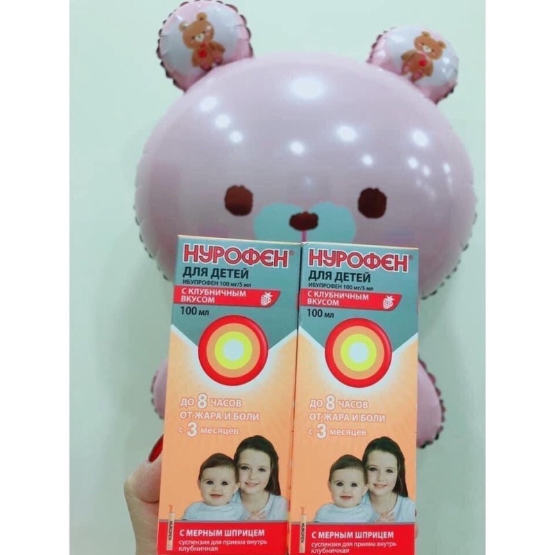 🥵 SIRO HẠ SỐT GIẢM ĐAU NUROFEN VỊ DÂU CHO TRẺ TỪ 3 THÁNG TUỔI