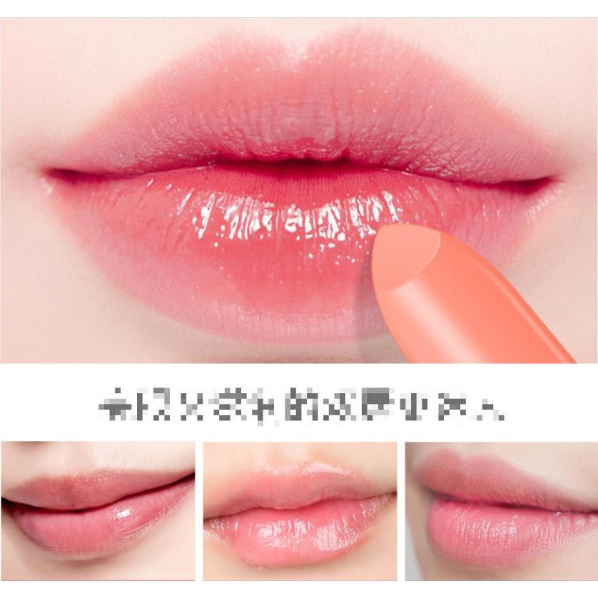 Son Dưỡng ĐÀO TƯƠI Kissbeauty có hộp siêu sang nội địa dưỡng căng mộng hồng môi