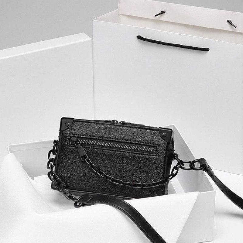 Túi hộp da dây xích