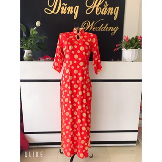 Áo dài chấm bi