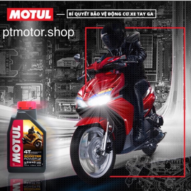 Dầu nhớt Motul Scooter PowerLE 5w40 xe ga-ptmotor.shop