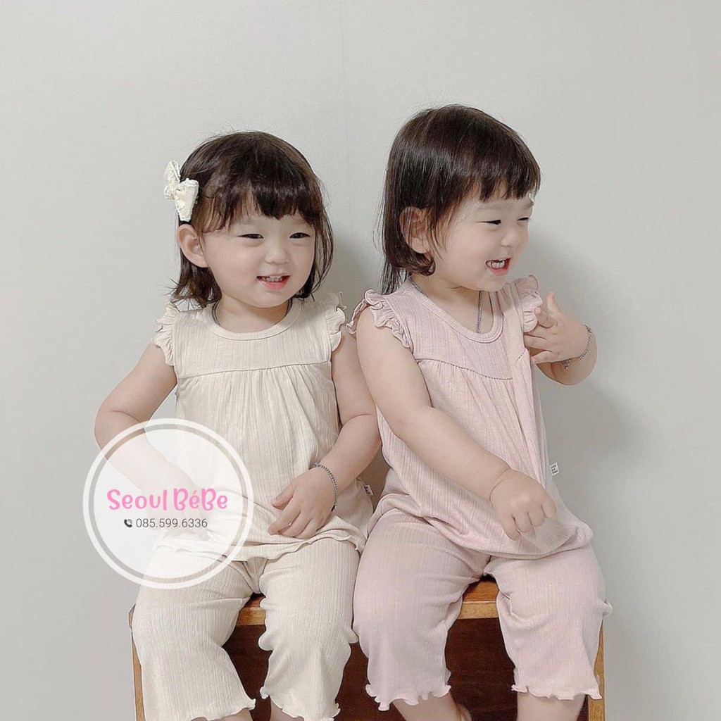 Set gân lạnh mẹ/bé Labi Peekaboo cho bé form toddler made in Korea