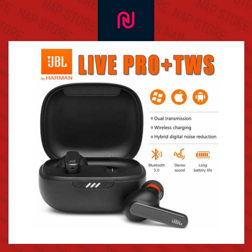 Tai Nghe Bluetooth JBL Pro Live+Cao Cấp 🔥FREESHIP🔥 Chip Âm Thanh Louda Siêu Đỉnh - Bảo hành 12 tháng