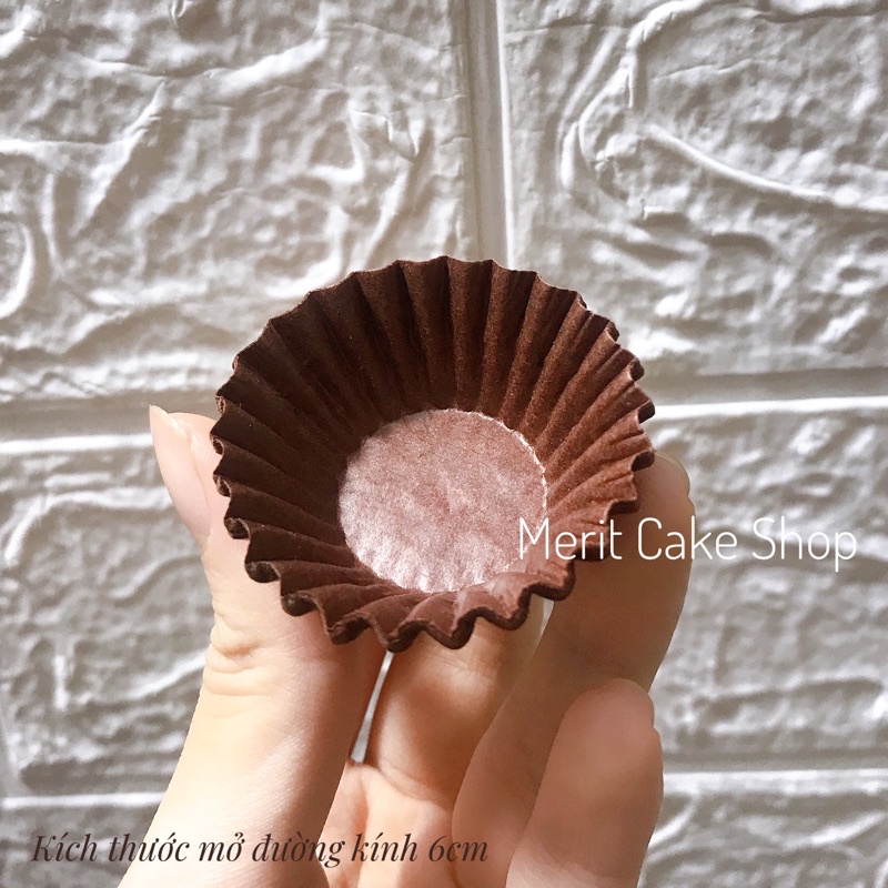 Cup giấy mềm 6cm lót socola, bánh cupcake,...