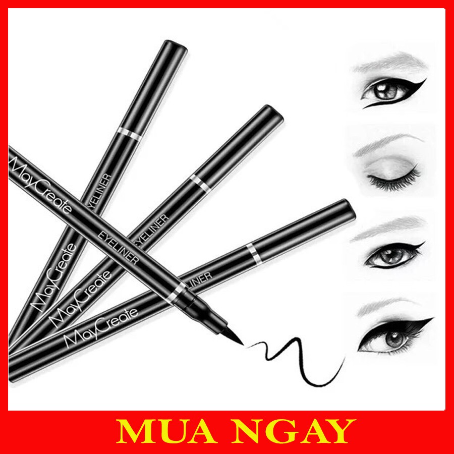 Kẻ Mắt Nước MayCreate Eyeliner Lâu Trôi BK12