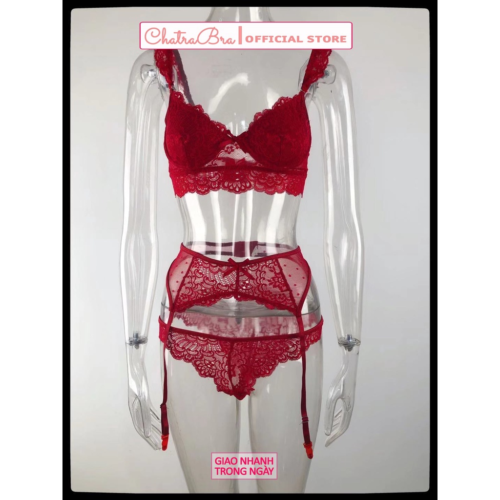 Set lingerie nâng ngực tôn dáng tặng kèm vớ | BigBuy360 - bigbuy360.vn