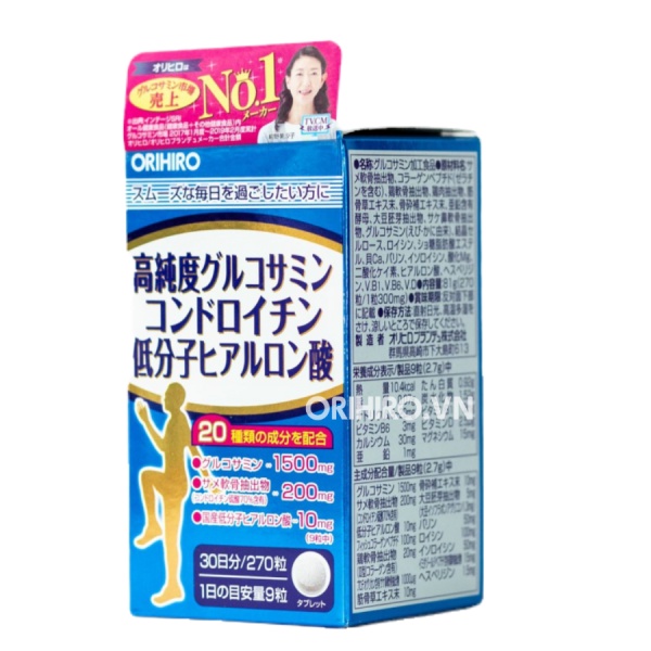 VIÊN UỐNG BỔ SUNG GLUCOSAMINE VÀ CHONDROITIN CHO XƯƠNG KHỚP ORIHIRO