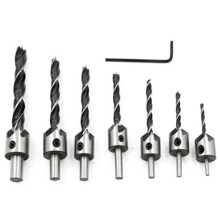 BỘ MŨI KHOAN GỖ BẮT ÂM MŨ VÍT ĐẦU ĐINH CHUYÊN DỤNG