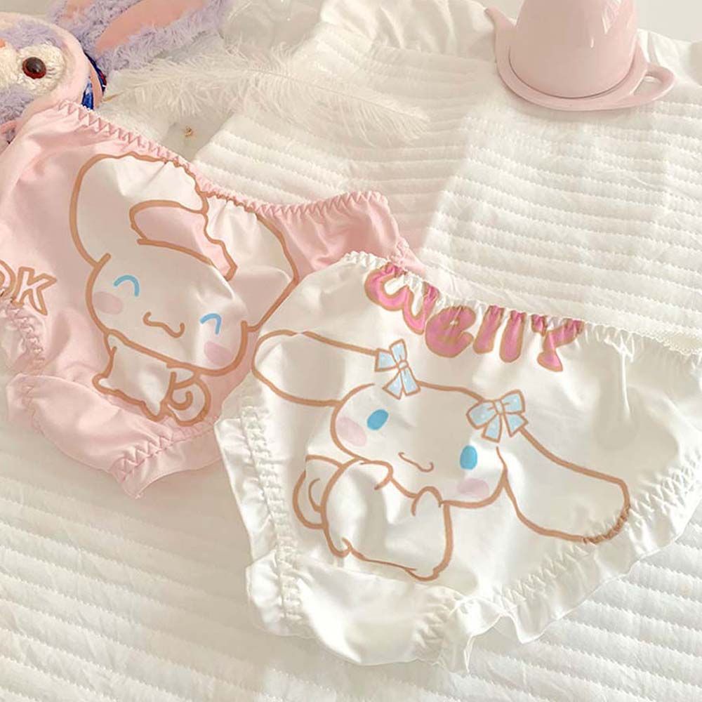 Quần Lót Tam Giác In Họa Tiết Hoạt Hình Dễ Thương Phong Cách Lolita Cho Nữ