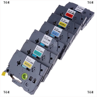 Cuộn Băng Nhãn Dán Chữ T-E-N 12mm 9mm Tz-231 Pt-E100B D210 Cho Máy In Brother P-Touch