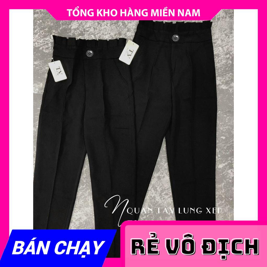 HÀNG ĐẸP - QUẦN TÂY LƯNG XẾP CHUẨN PHOM - QUẦN TÂY LƯNG KIỂU TS383 ⚡ ẢNH THẬT⚡ QUẦN TÂY CÔNG SỞ  MY