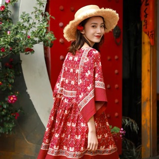 Váy bohemia thổ cẩm