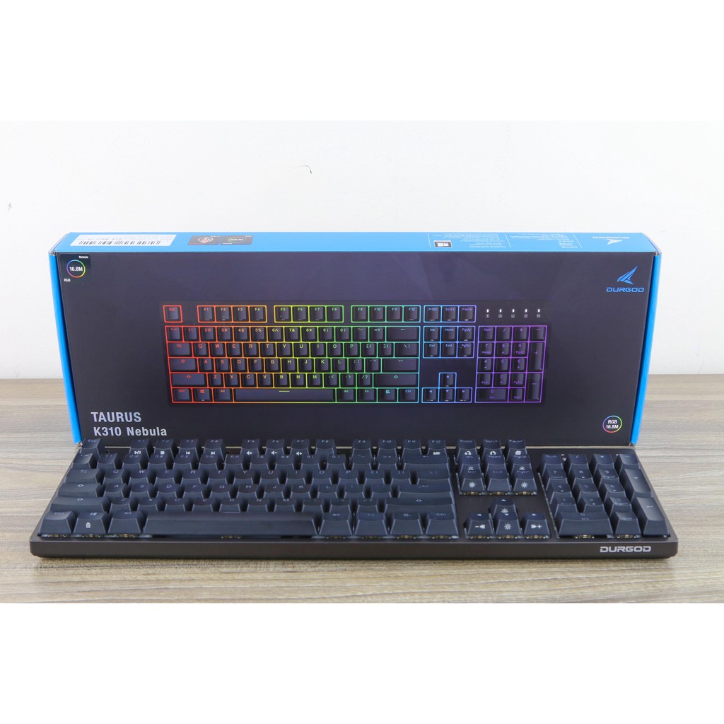 Bàn phím cơ mofii DURGOD K310 Nebula RGB Space Purple - chính hãng bảo hành 2 năm