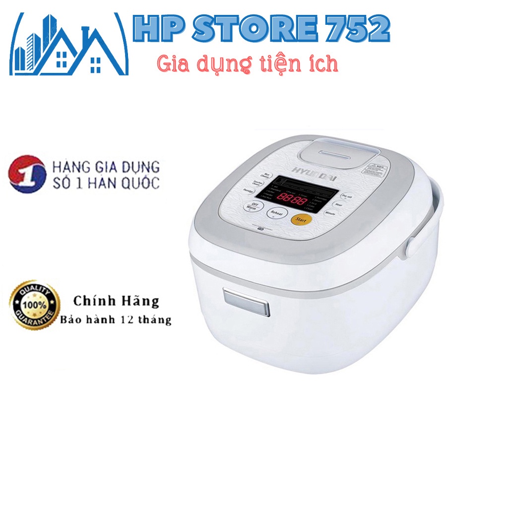 Nồi cơm điện,nồi cơm điện cao tần HYUNDAI HDE 2202W/R- Công nghệ IH- Cảm biến nhiệt thông minh, đa chức năng. Bảo hành 1