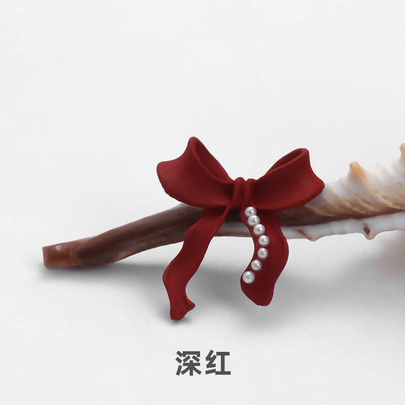 Phụ Kiện Trang Trí Móng Tay Hình Bướm Màu Vàng Và Ngọc Trai Phong Cách Hàn Quốc