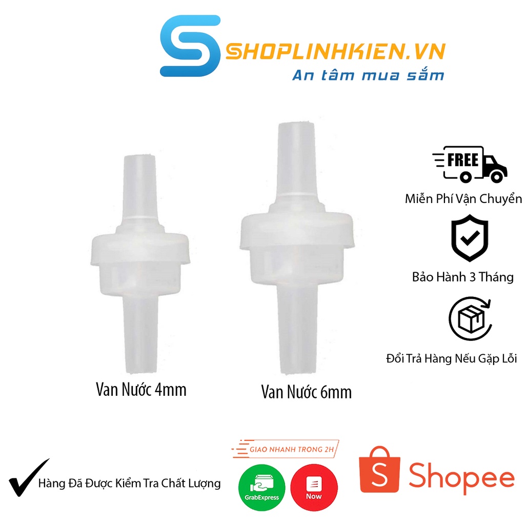 Van Nước 1 Chiều 4MM 6MM 8MM và các phụ kiện khác