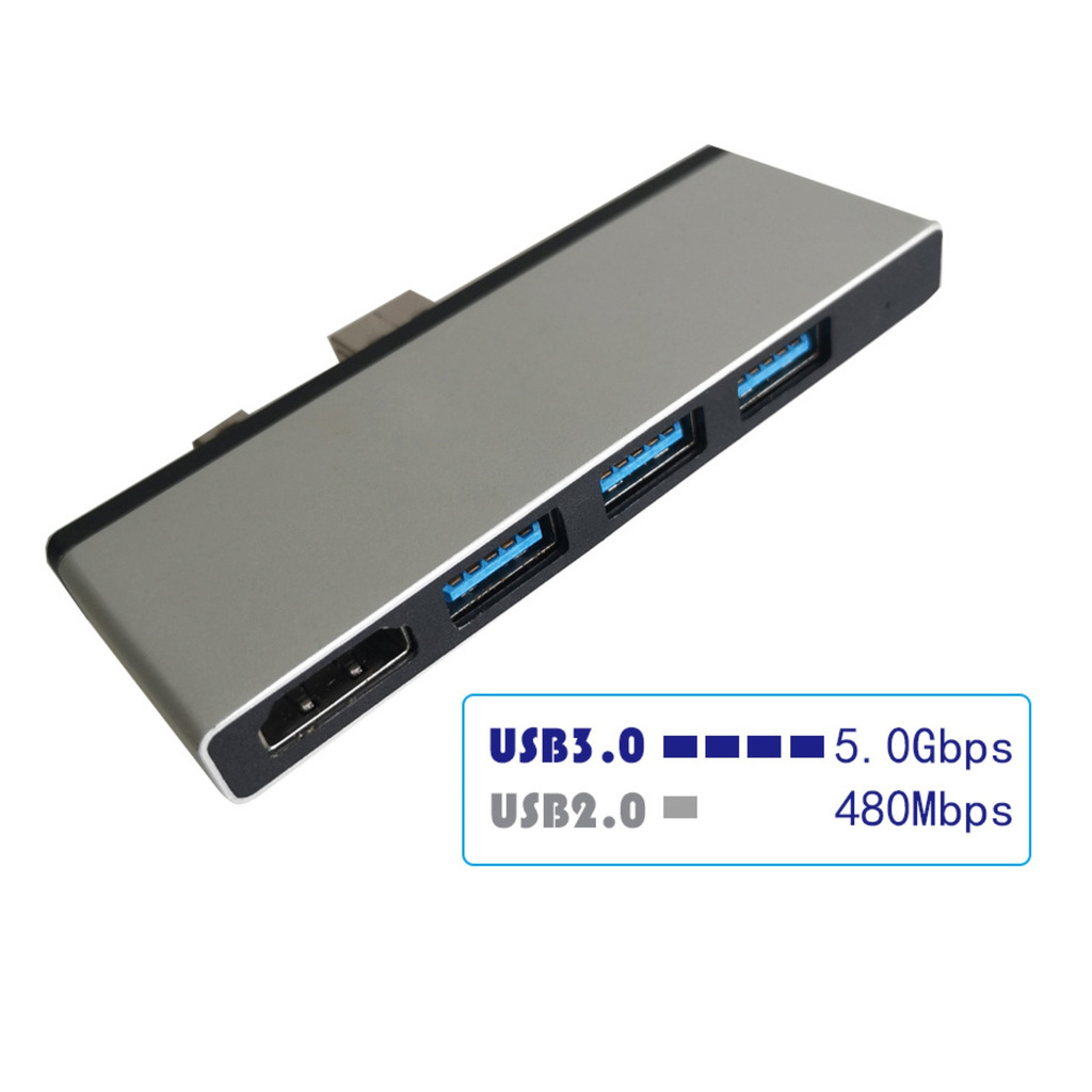 Bộ Chia Cổng Usb 3.0 4 Trong 1 Cho Máy Tính Bảng Surface Pro4 / 5 / 6