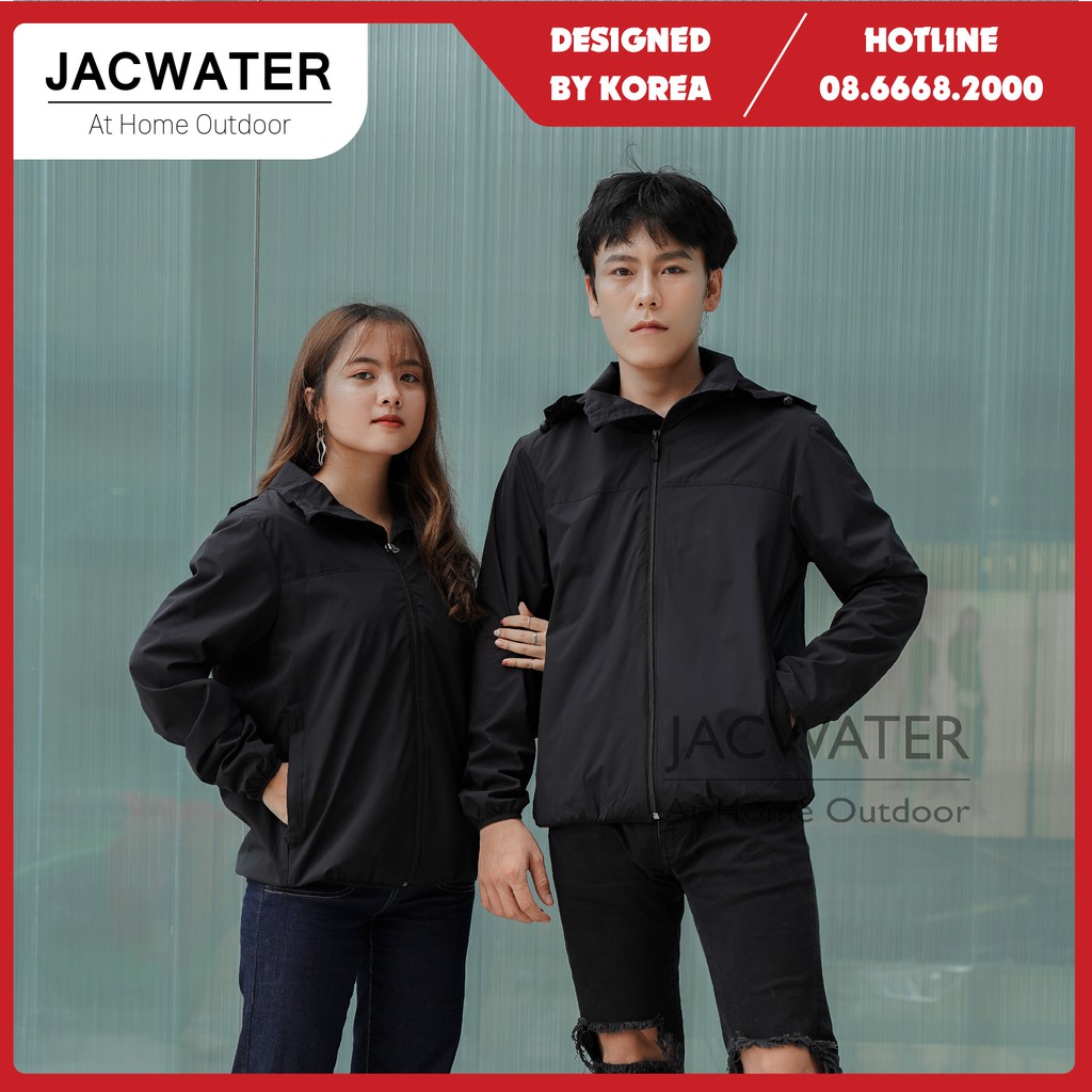 Áo gió siêu nhẹ nam nữ Jacwater bỏ túi &quot; 5 tính năng ưu Việt &quot;