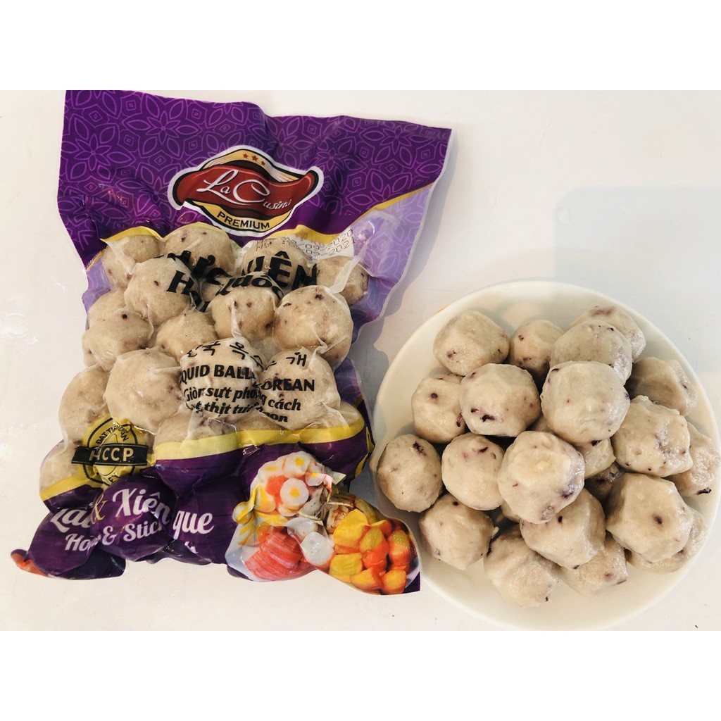 Gói 500g mực viên kiểu Hàn Quốc (lacusina)