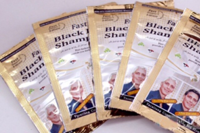 Dầu Gội Đen Tóc Yicaoten hộp 10 gói kèm bao tay | BigBuy360 - bigbuy360.vn