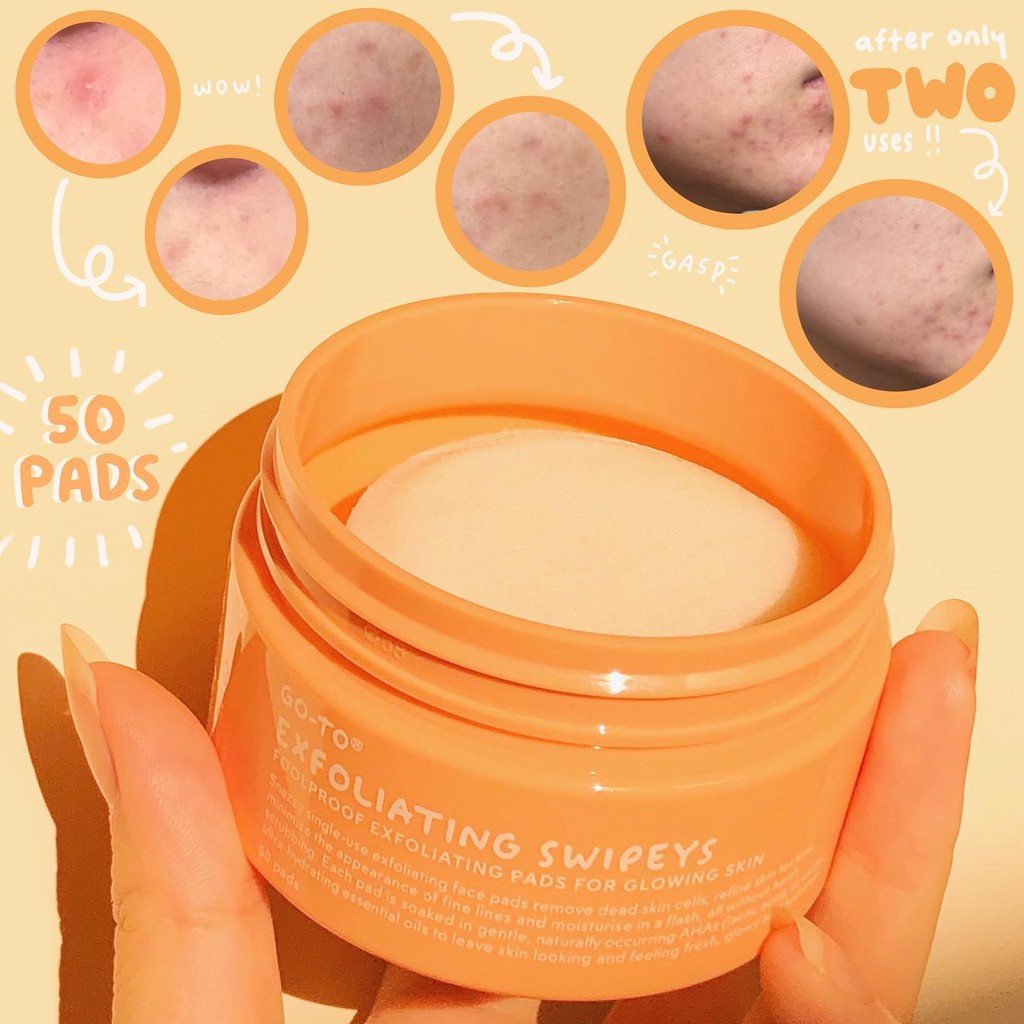 Go To - Miếng Tẩy Tế Bào Chết Go to Skincare Exfoliating Swipeys