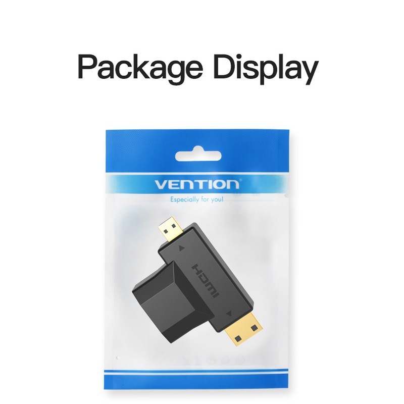 Đầu chuyển đổi HDMI Micro HDMI to HDMI Vention truyền hình ảnh từ máy tính bảng, điện thoại sang màn hình máy tính ,tivi