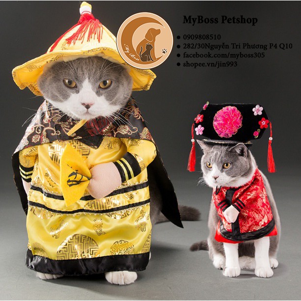 Bộ quần áo đáng yêu cosplay hoàn châu công chúa cho chó - mèo - thú cưng