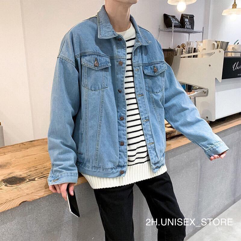 ÁO KHOÁC NAM NỮ UNISEX CHẤT JEAN FROM RỘNG ĐẸP 2H.UNISEX_STORE