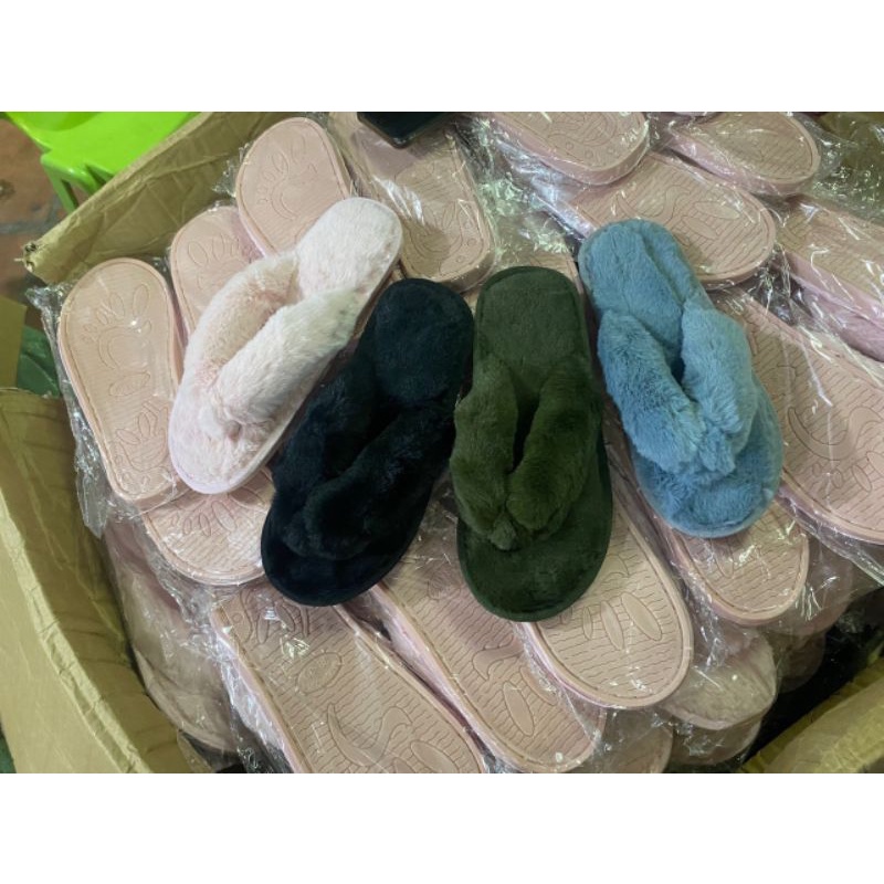 Dép lông quai kẹp