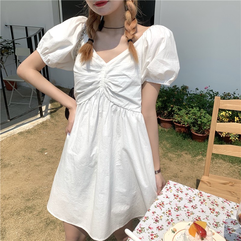 Đầm Ngắn Tay Thiết Kế Thanh Lịch Thời Trang Dành Cho Nữ | BigBuy360 - bigbuy360.vn