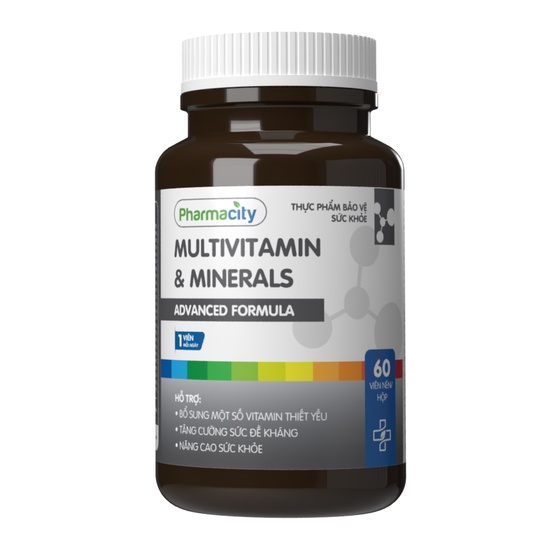 Thực phẩm Pharmacity bảo vệ sức khỏe bổ sung vitamin Advanced Formula Mutivitamin & Mineral