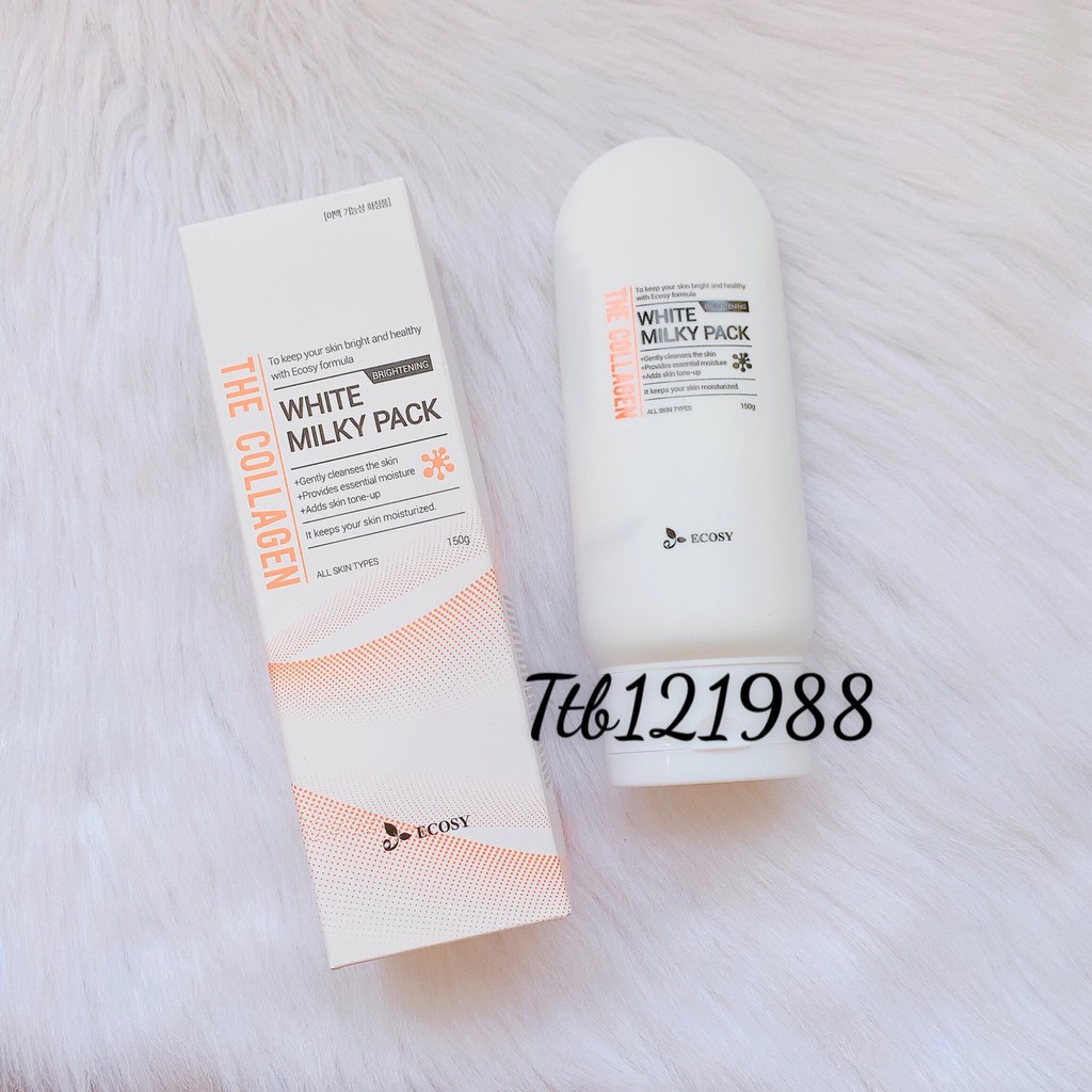 Kem Dưỡng Trắng Da Body Ecosy The Collagen White Milky Pack (150g)