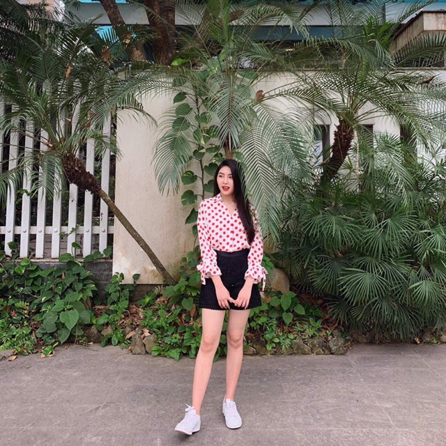 Sơ mi đũi chấm bi