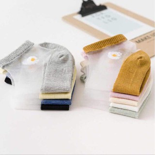 Set 10 đôi tất ren lụa hoa cúc siêu đẹp