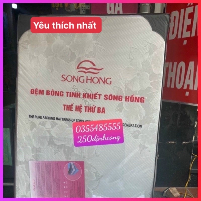 (-35% ❤❤Đệm Sông Hồng thế hệ 3 gấp hai mảnh_120cmx190cm _chính hãng
