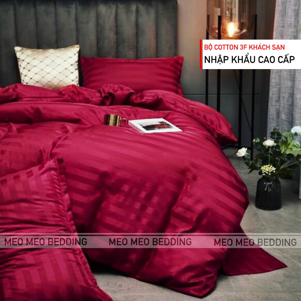 Bộ Chăn Ga Gối Cotton 3F Mềm Mịn Chuyên Dùng Cho Khách Sạn, Bộ Chăn Ga Gối Khách Sạn | BigBuy360 - bigbuy360.vn