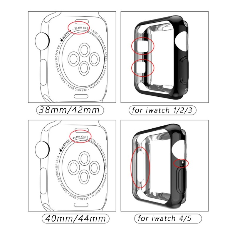 Ốp Viền Kim Cương Bảo Vệ Đồng Hồ Thông Minh Apple Watch Series Se 6 5 4 3 2 1 38mm 44mm