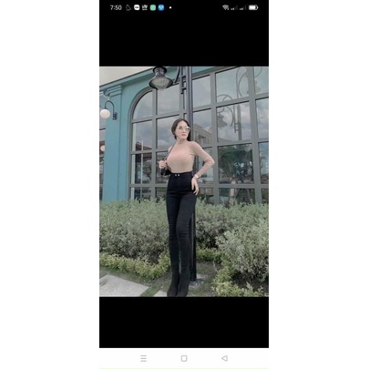Quần Skinny Jean Ôm 2 Nút Co Dãn TOPSHOP Tết 2022