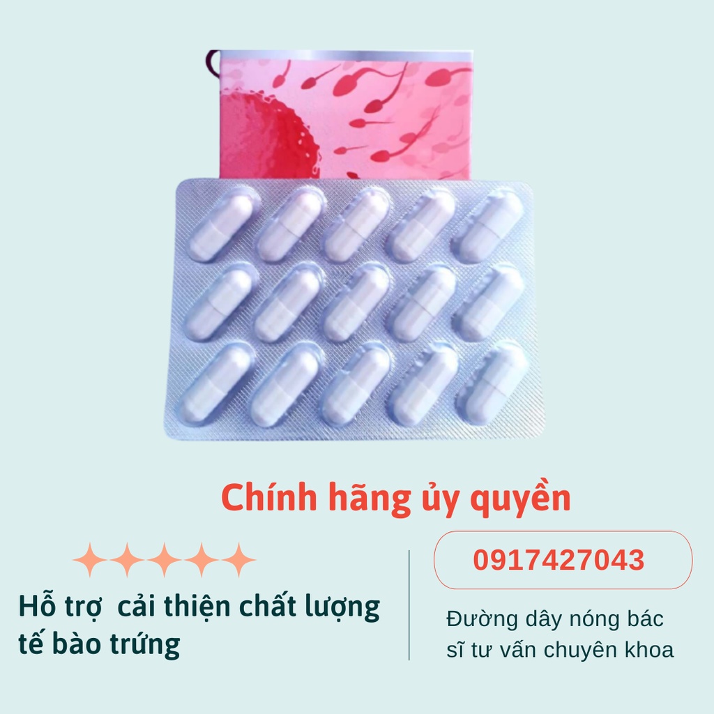 Viên nén FERTIL PLUS hỗ trợ cải thiện chất lượng tế bào trứng