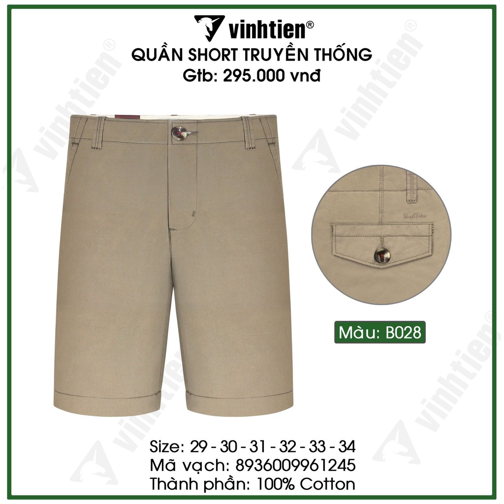 Quần shorts classic 295 Vĩnh Tiến