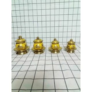 Chung nước thờ cúng rồng vàng 3D (4 size)