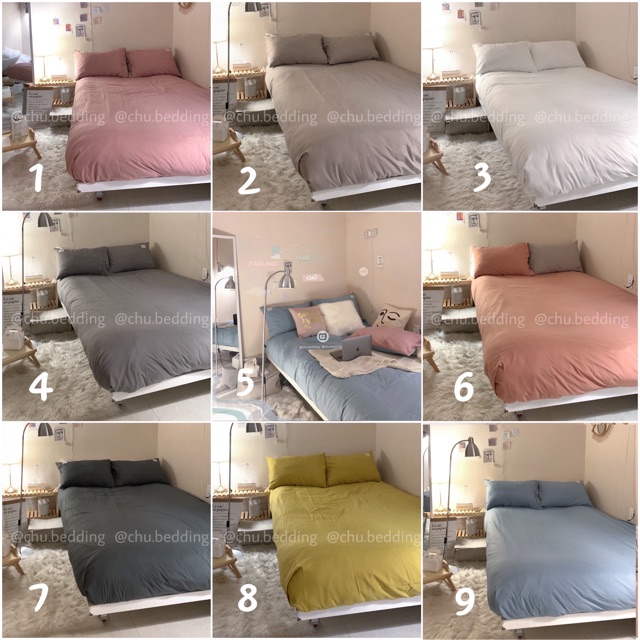 SET LẺ FULL MÀU: GA GIƯỜNG+ 2 VỎ GỐI | BigBuy360 - bigbuy360.vn