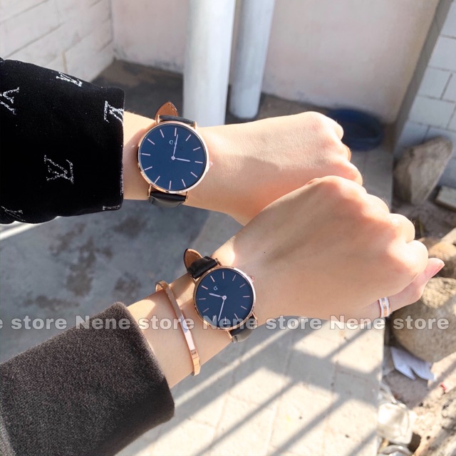 Đồng hồ nam, nữ D dây da kiểu dáng sang trọng cho tuổi teen | BigBuy360 - bigbuy360.vn