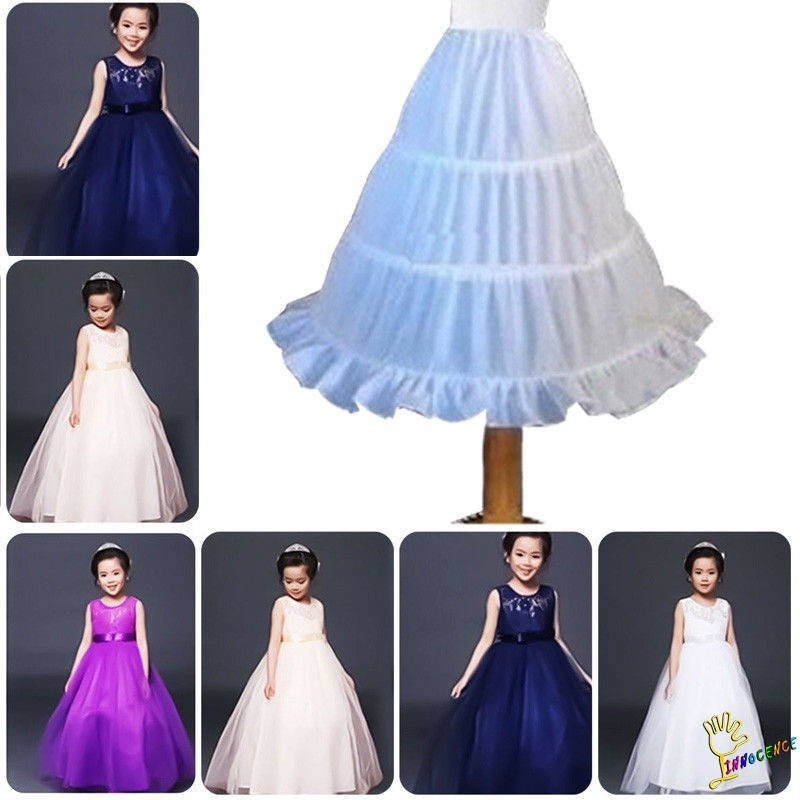 ❤XZQ-Kids Baby Girl Princess Bridesmaid Petticoat White Skirt